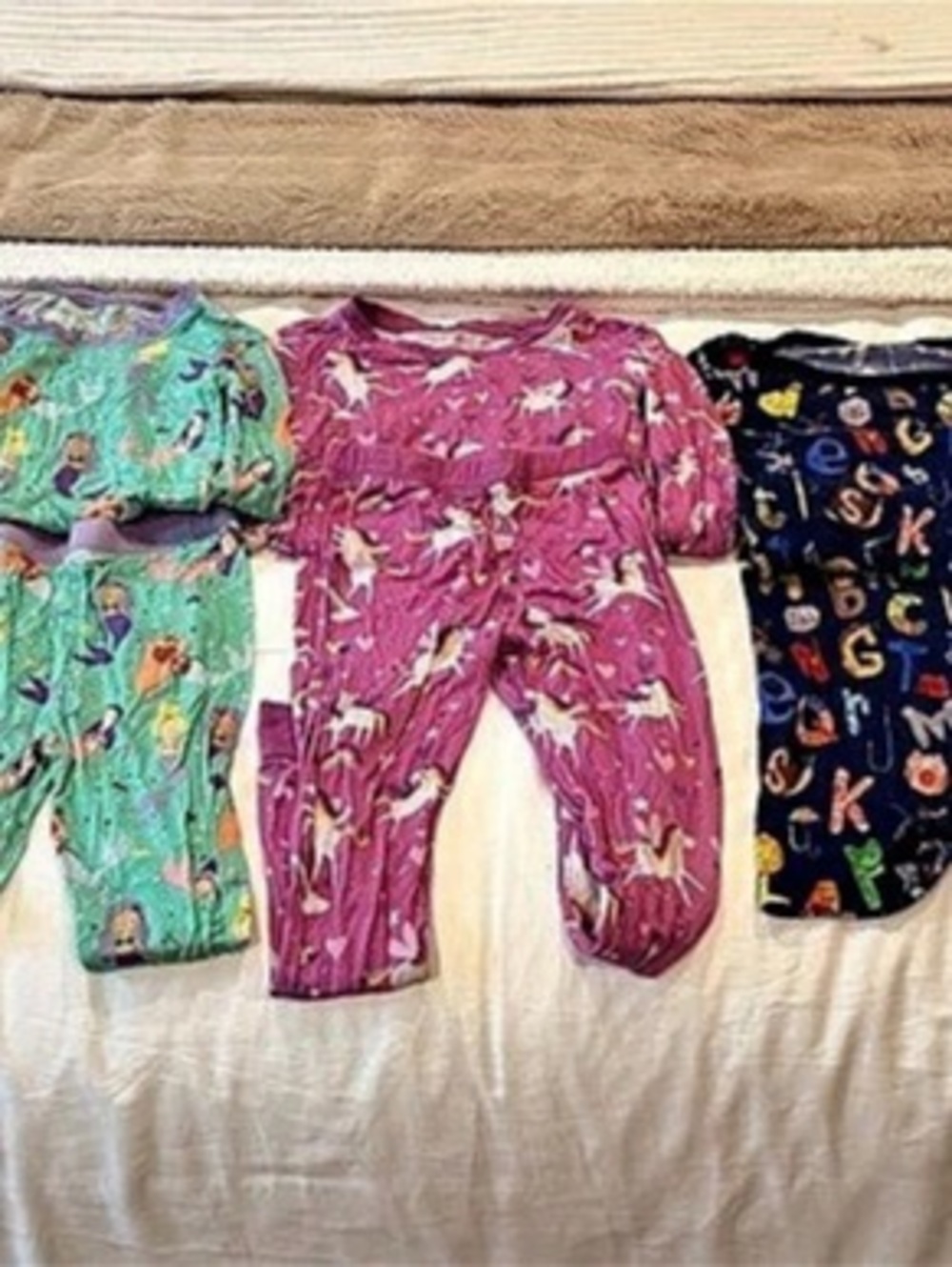 Girl Pajama Bundle little sleepies & Hannah Anderson Floral Multicolor Size 4T